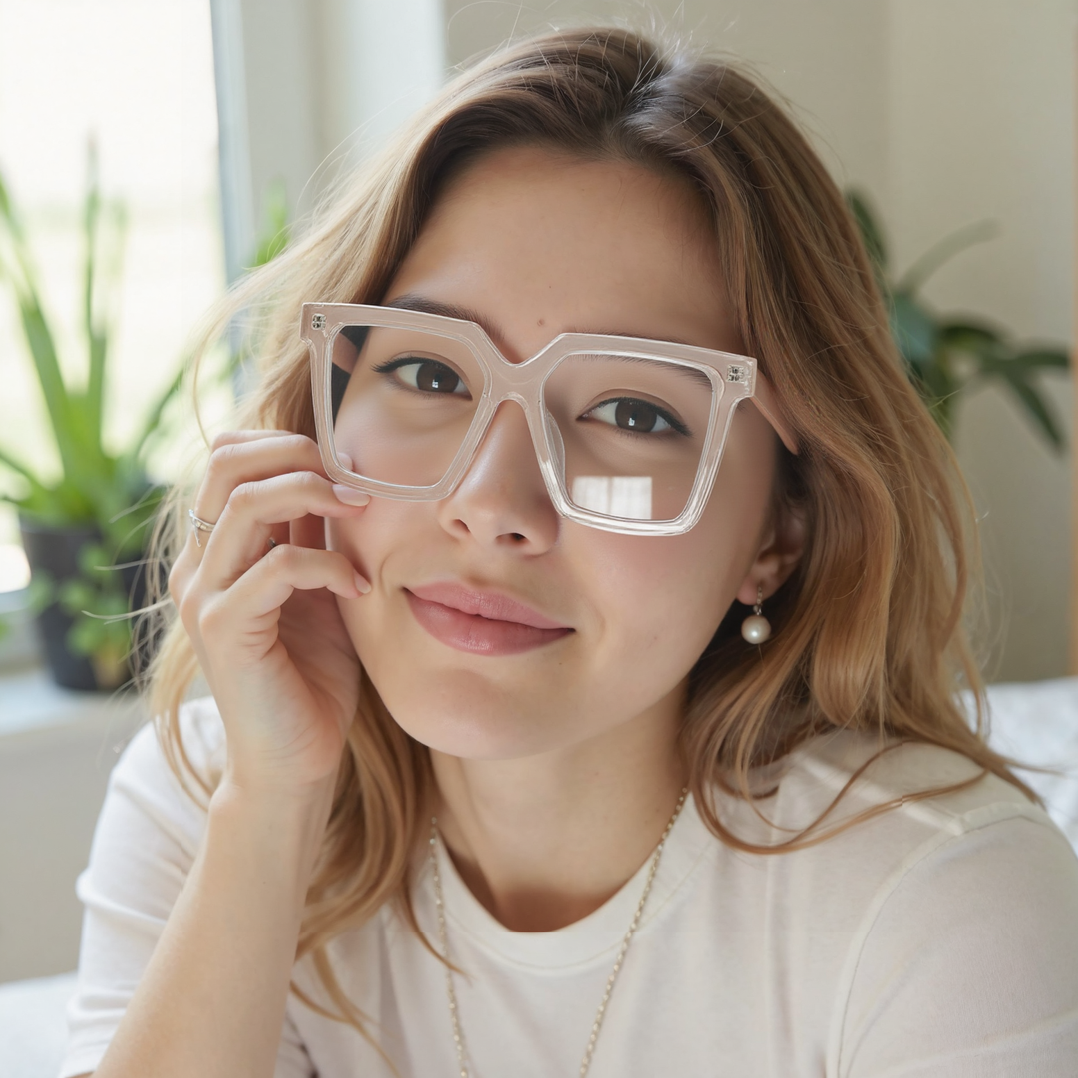 Jenning Square Gray Glasses