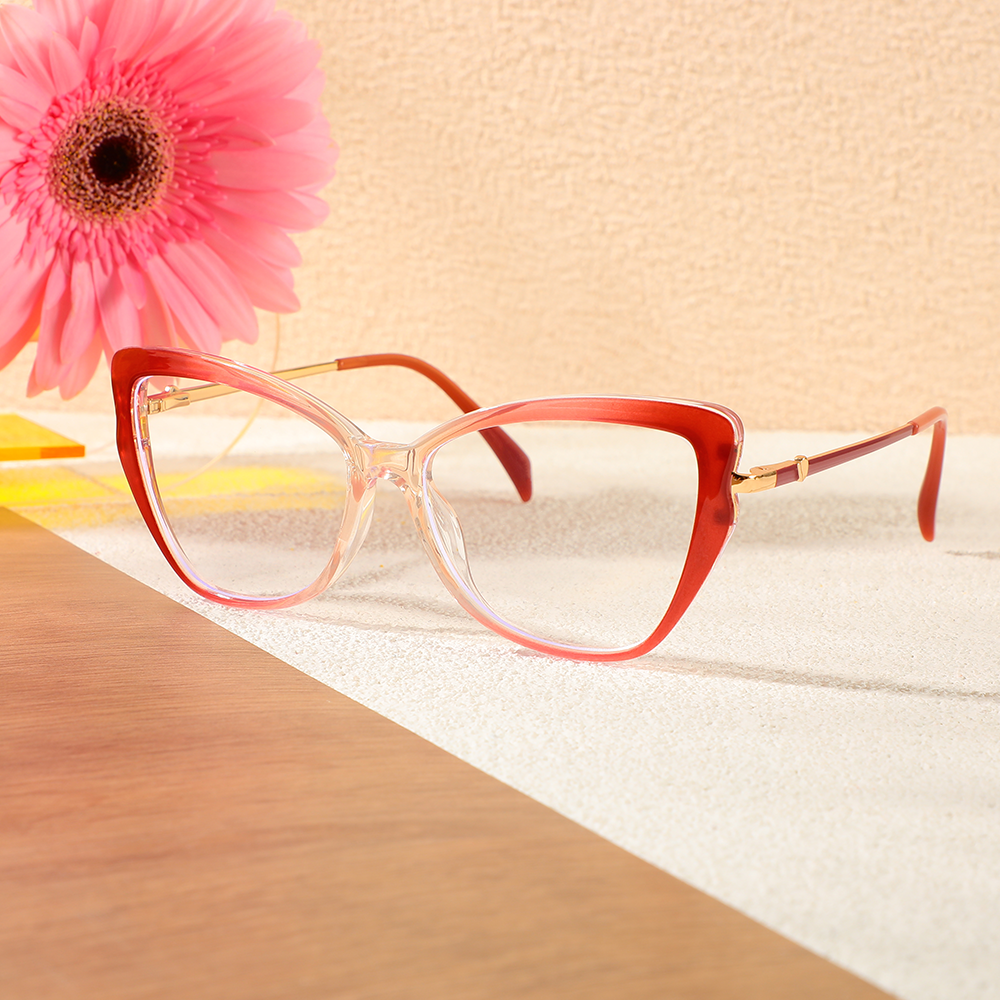 Occhiali da Vista Blake Cat Eye Rosso 