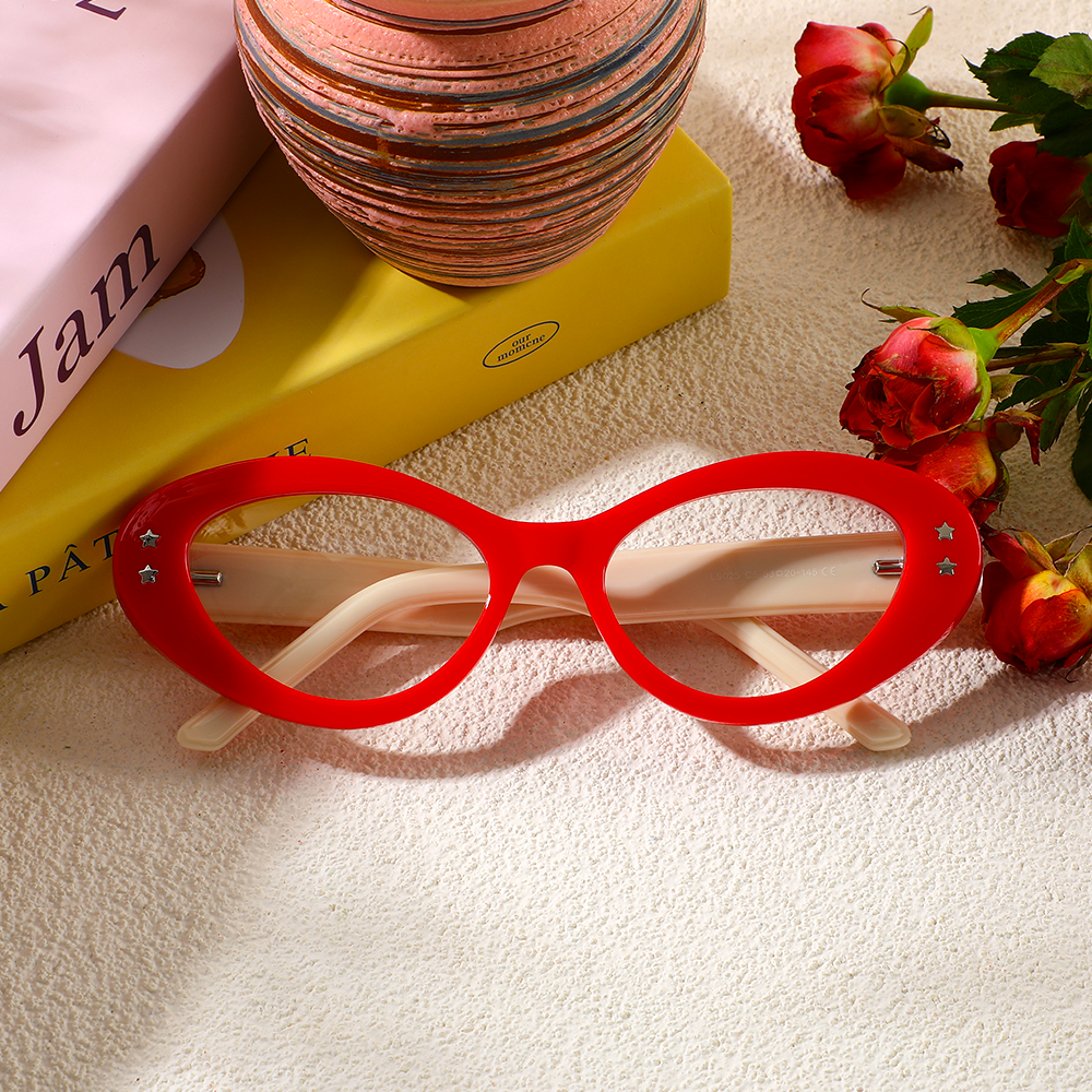 Beck Cat Eye Rote Brille