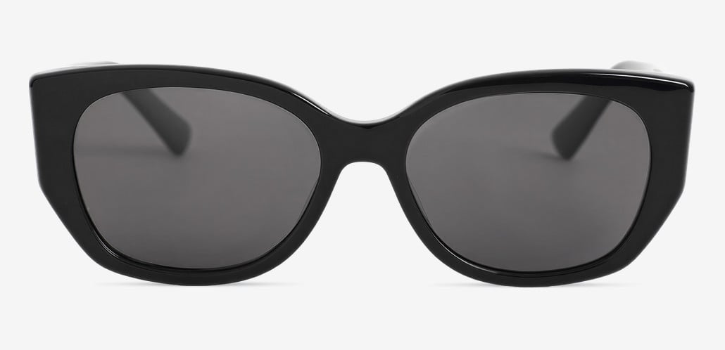Evelyn Black Square Sunglasses
