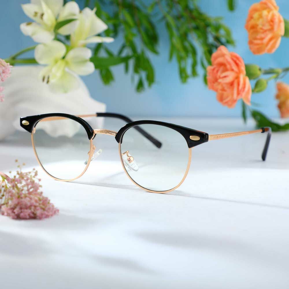 Dempsey Browline Schwarze Brille