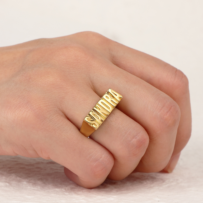 Anello Personalizzato Con Incisione