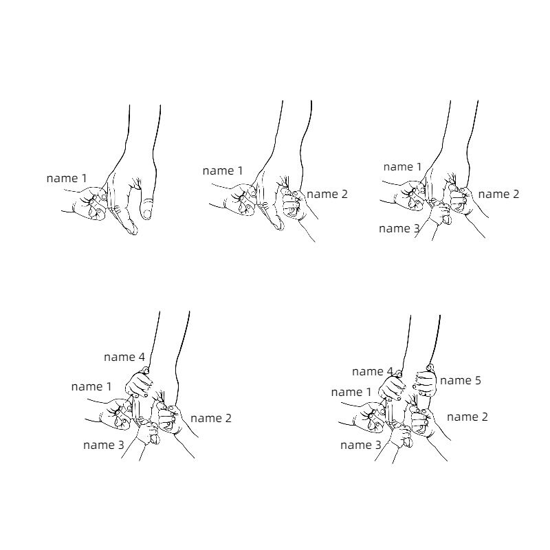 Personalized T-shirt Hold Your Hand with Custom Name for Best Mom