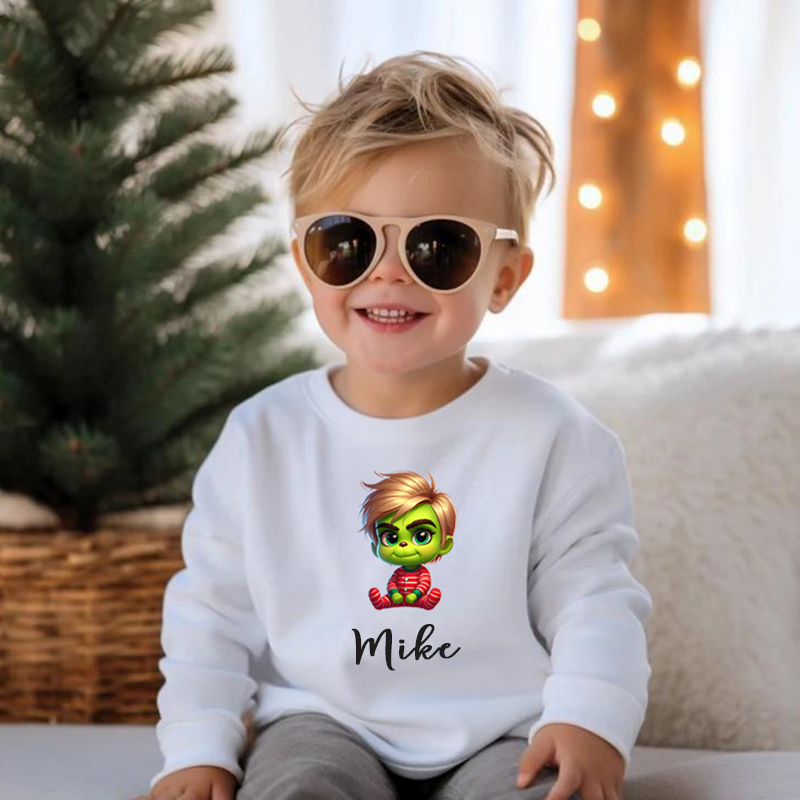 Personalized Children's Sweatshirt Cute Gift For Kids For Christmas