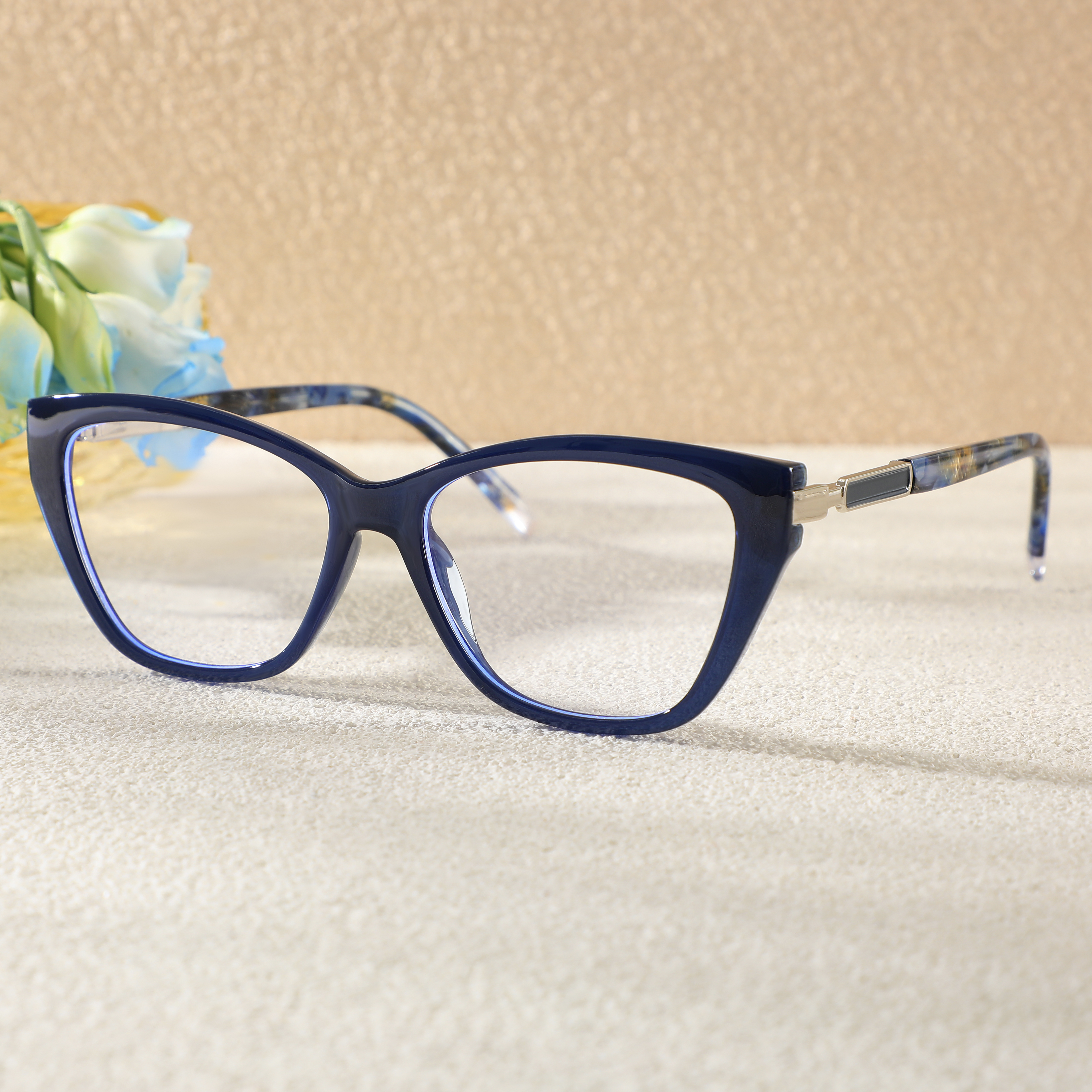 Colclough Cat Eye Blaue Brille