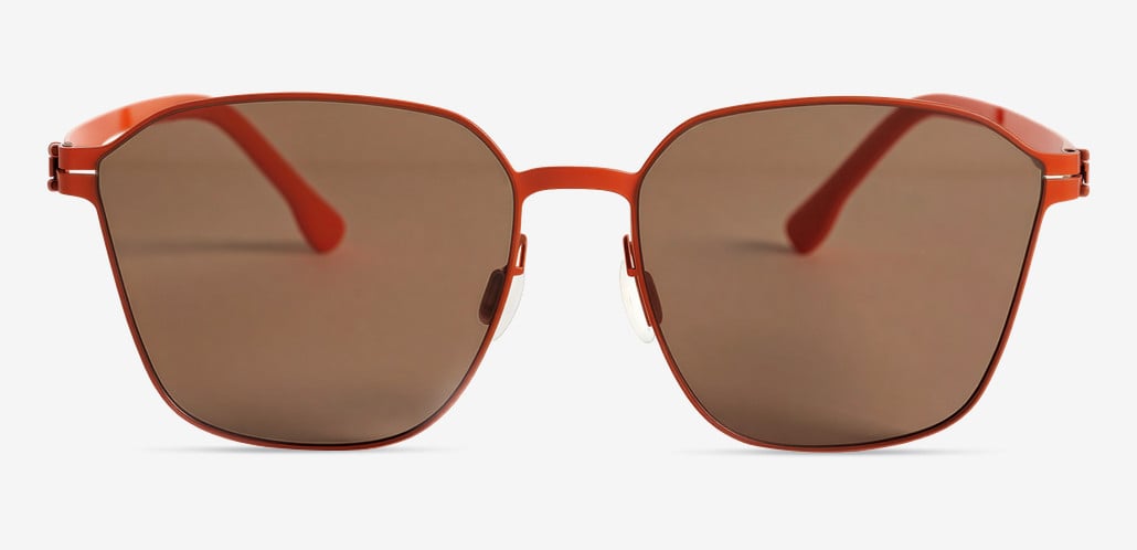 Benedict Orange Square Sunglasses