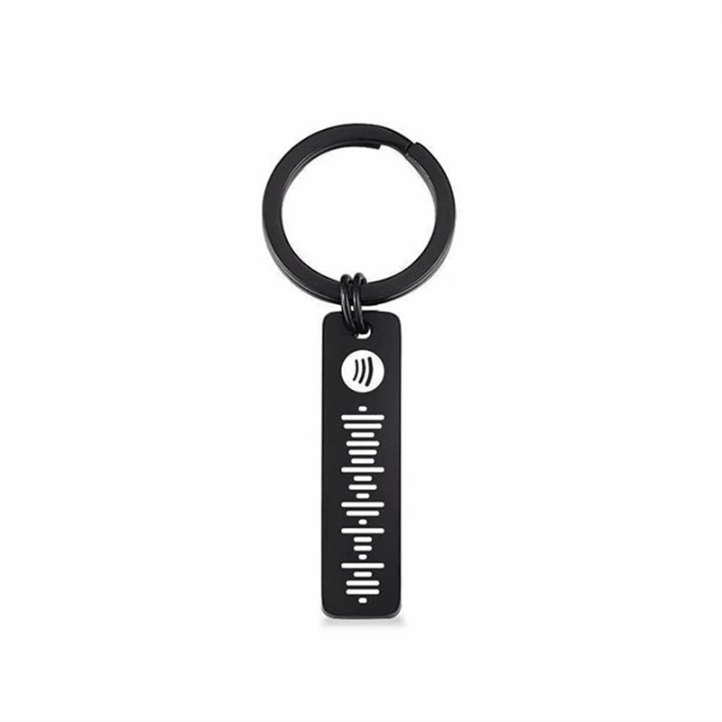Scannable Spotify Code Custom Music Song Keychain for Boyfriend