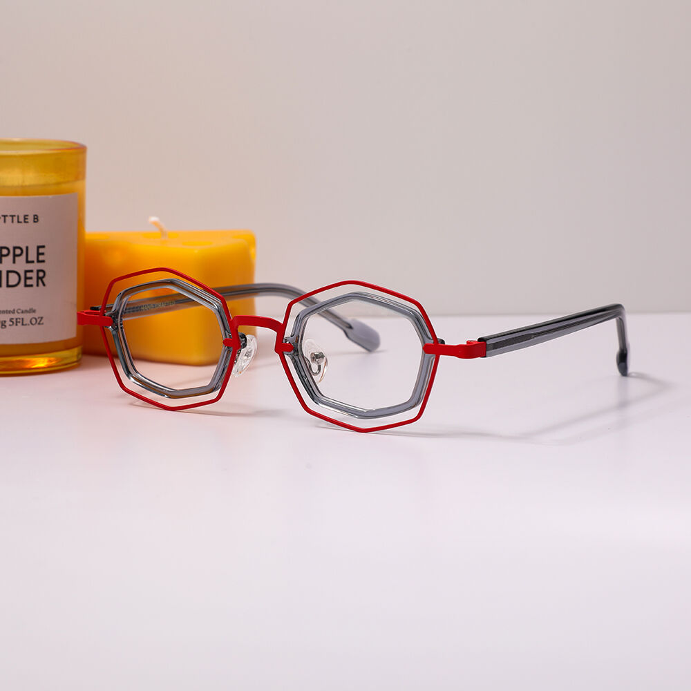 Rone Geometric Blue Glasses