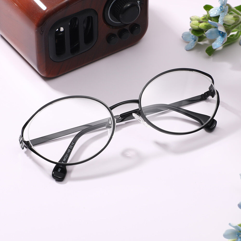 Ellio Oval Black Glasses