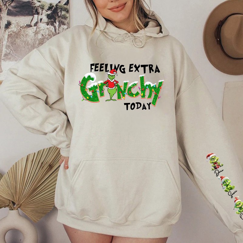 Personalized Hoodie Feeling Extra Today Optional Pattern Design Christmas Gift for Family