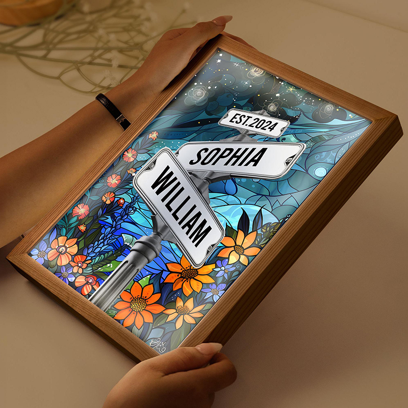 名入れ ストリート サイン テーブルランプ オーダーメイド