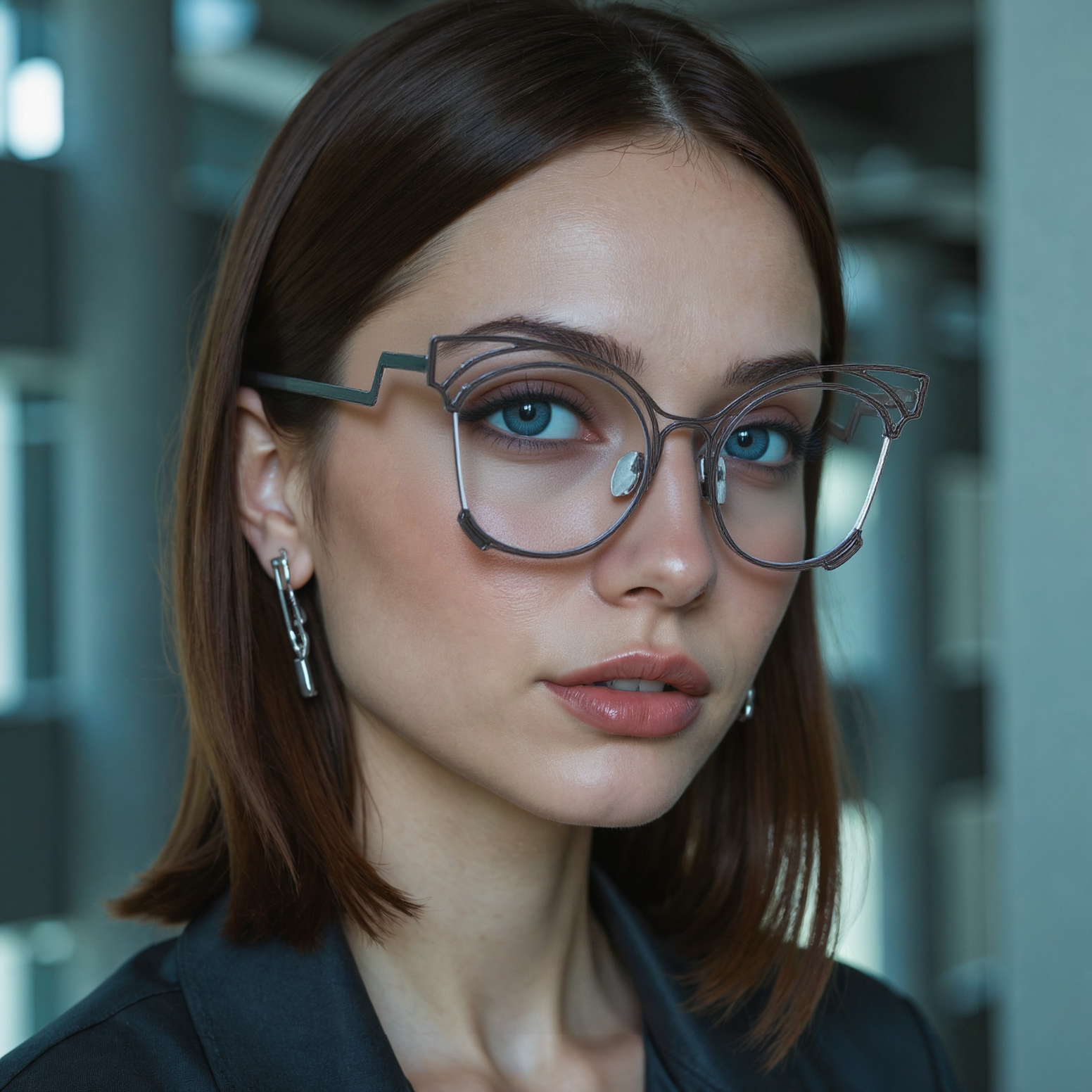 Lennen Cat Eye Black Glasses