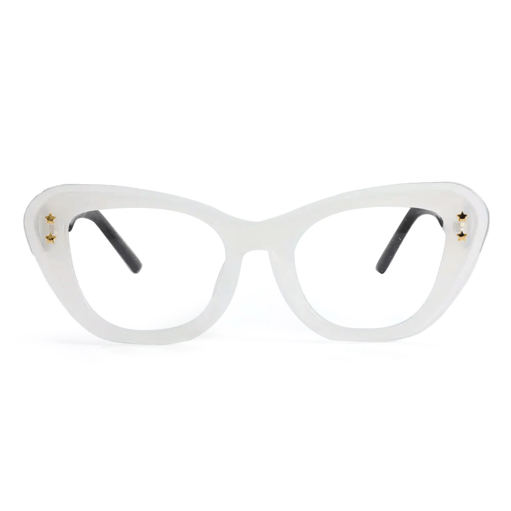Sally Cat Eye Weiße Brille
