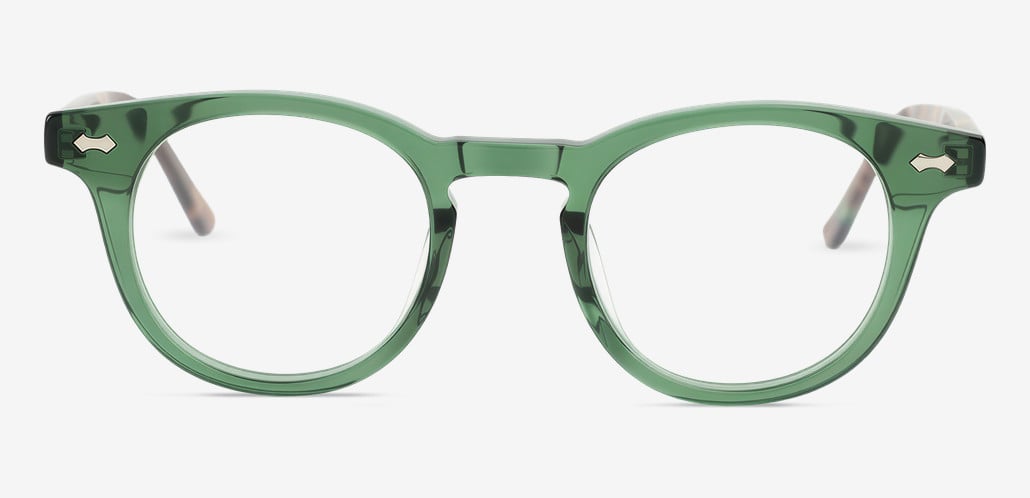 Sophia Green Round Glasses