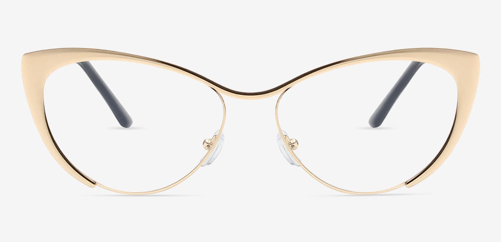 Dulles Gold Cat Eye Glasses