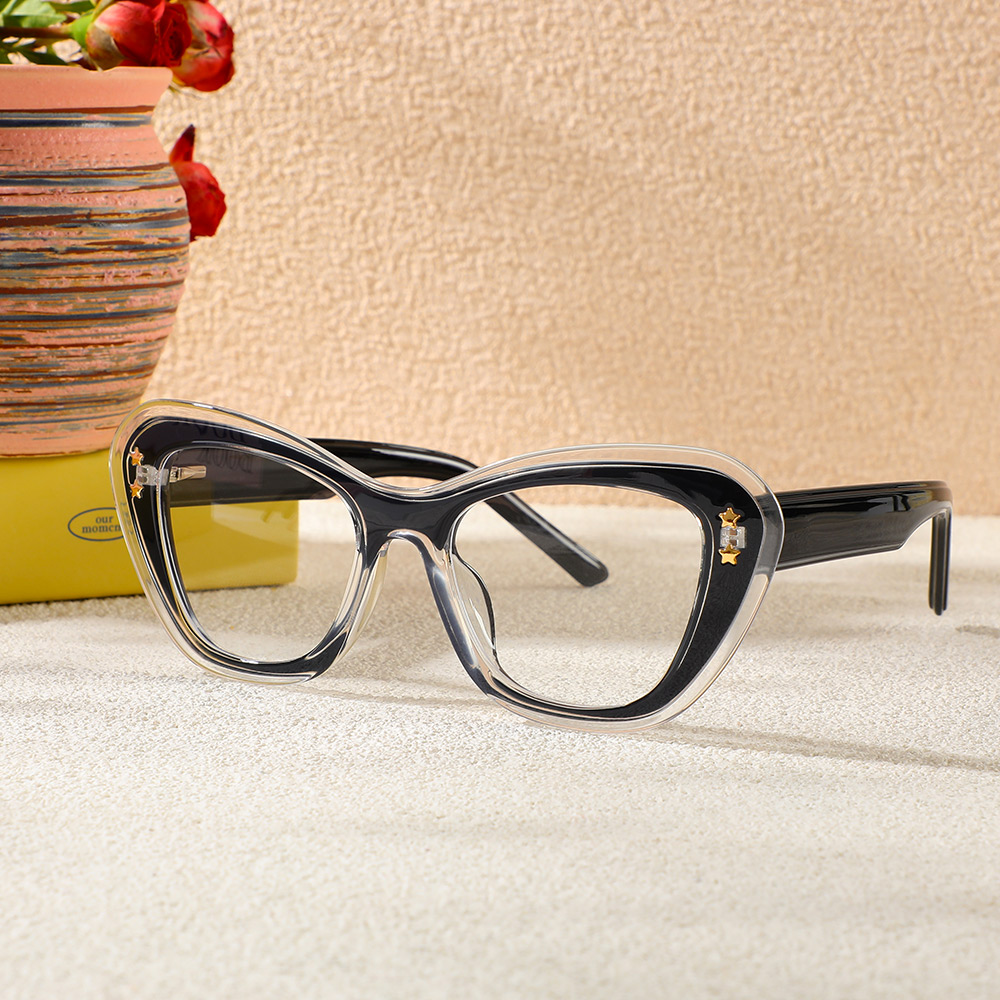 Occhiali da Vista Sally Cat Eye Nero 