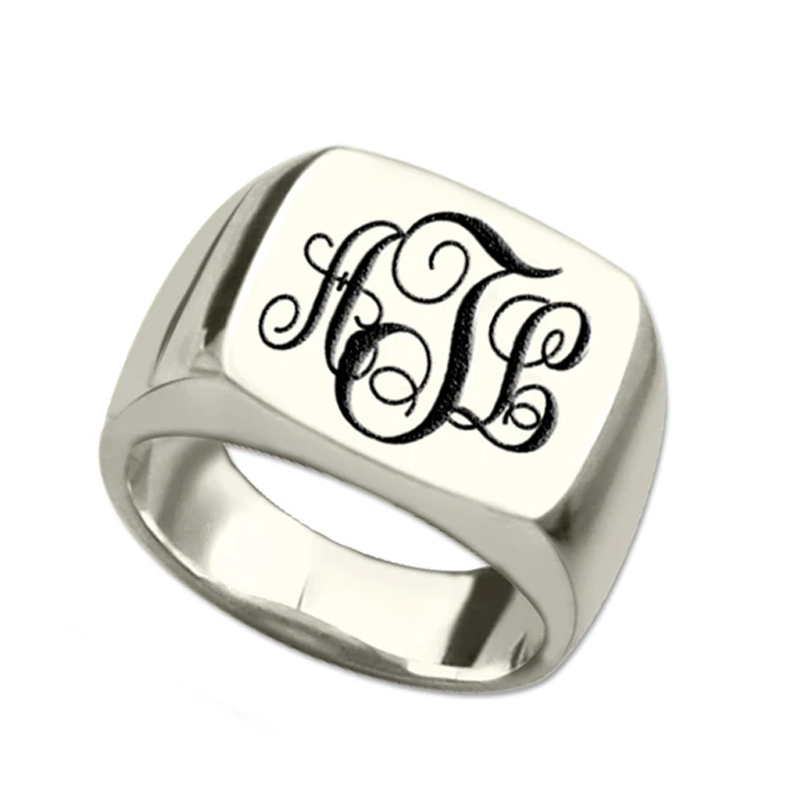 "Remember Everyone" Personalized Monogram Ring