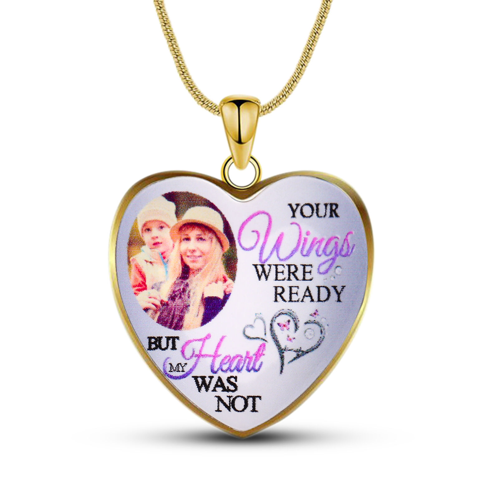 写真入れ ハート ネックレス