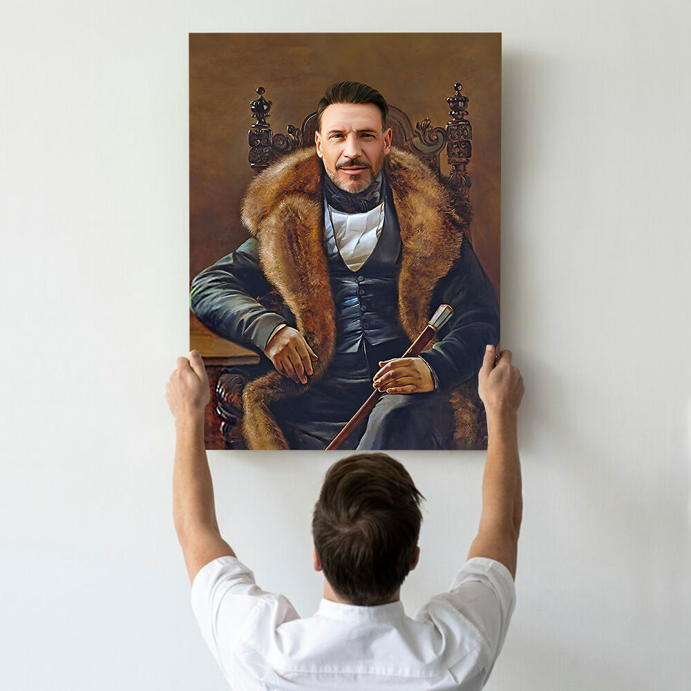 "The Lord" Customizable Vintage Royal Picture Frame Based from Head Photo