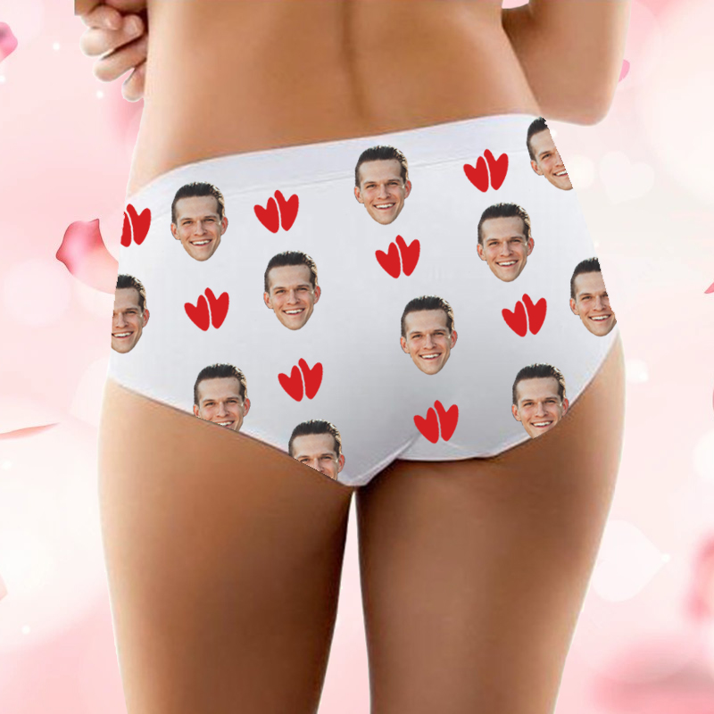 Personalized Photo Women's Underwear Creative Valentine's Day Gift "I'm Nuts About You"
