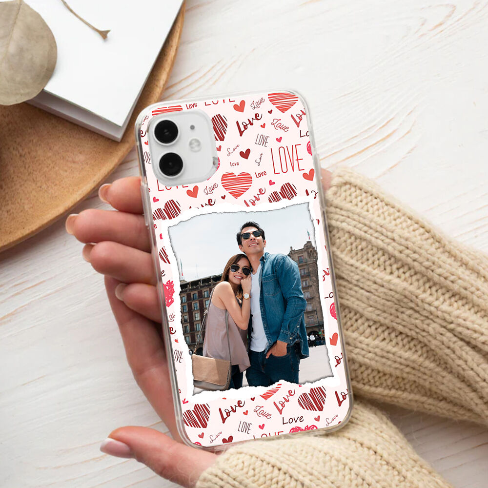 Personalized Phone Case With Photo And Sweet Gift For Valentine's Day
