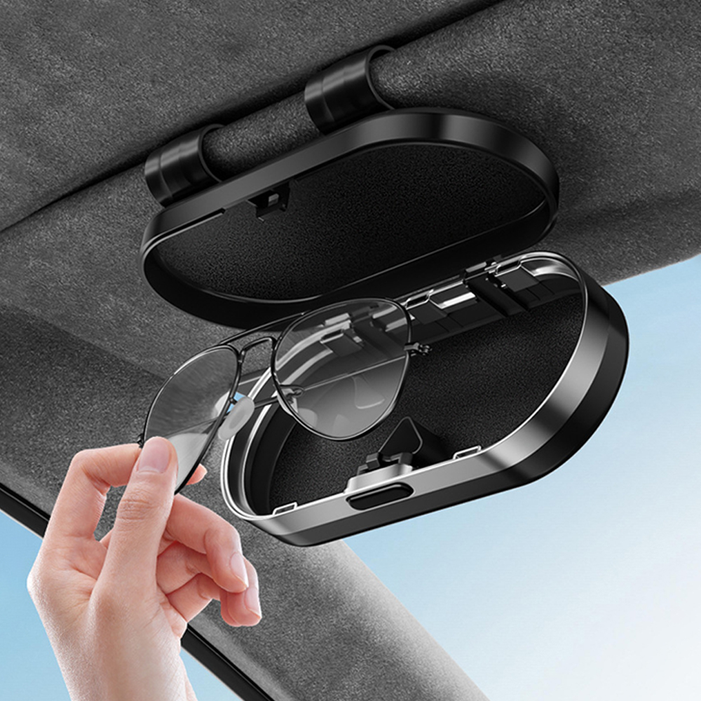 Personalized Car Mirror Glasses Case with Custom Logo Sunglasses Storage Box Gift for Men