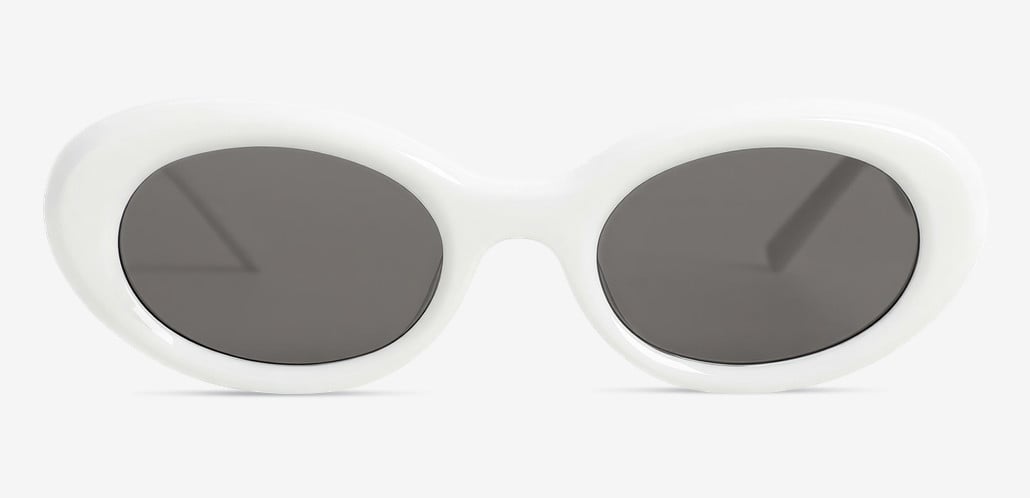 Isabella Lunettes de soleil Cat Eye Blanches
