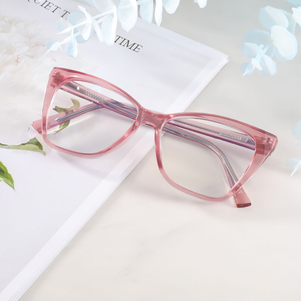 Occhiali da Vista Beckett Cat Eye Rosa 