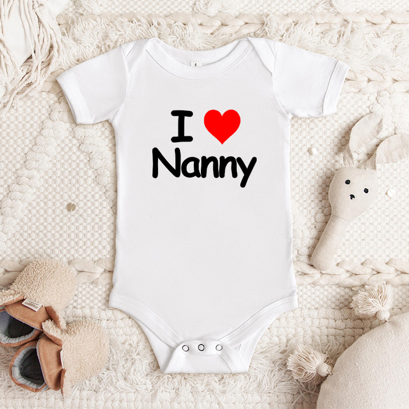 Body de bebé personalizado "Amo a papá y mamá", apodo personalizado, regalo único y cálido para baby shower para la familia