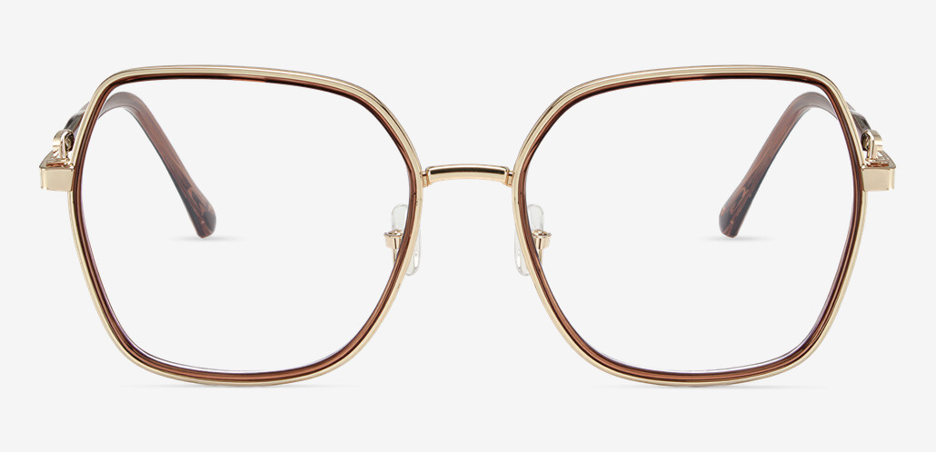 Oliver Gafas Geométricas Marrones