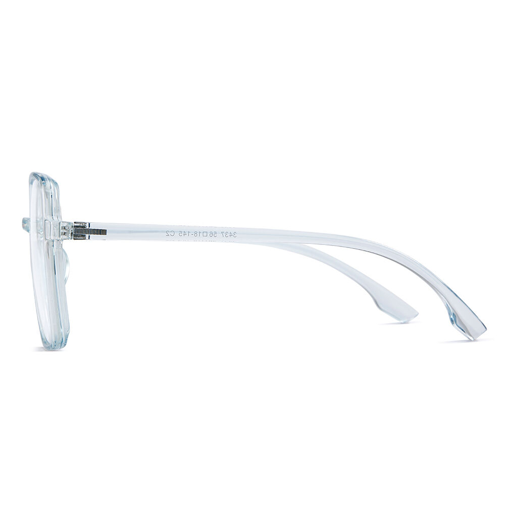 Visiona Square Clear Blue Glasses