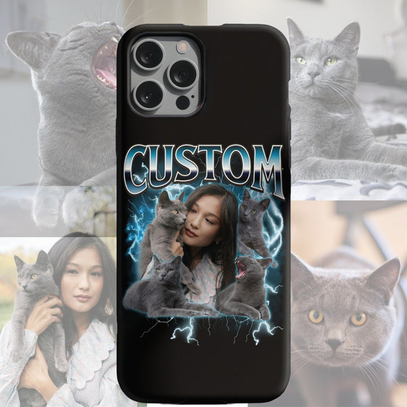 Personalized Phone Case Custom Photo Retro Style Fashion Gift