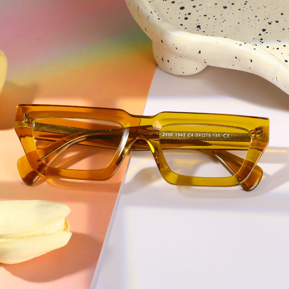 Evea Rectangle Gelbe Brille