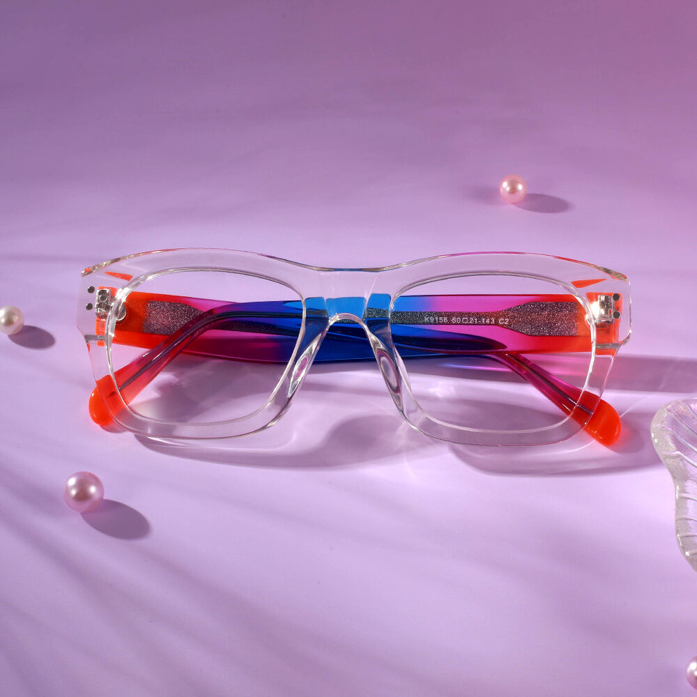 Fay Quadratische Klare Mehrfarbigeed Brille