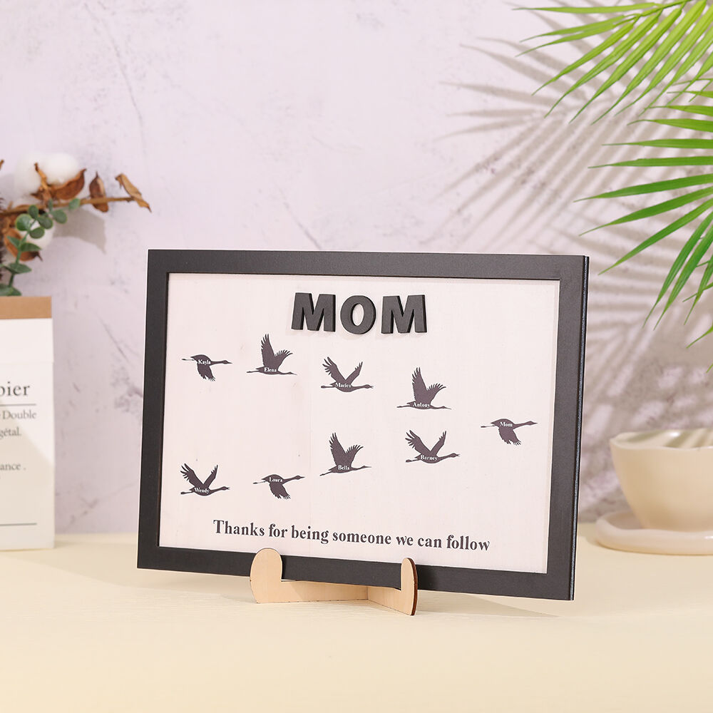 Personalized Photo Frame with Bird Names Cute Mother's Day Gift