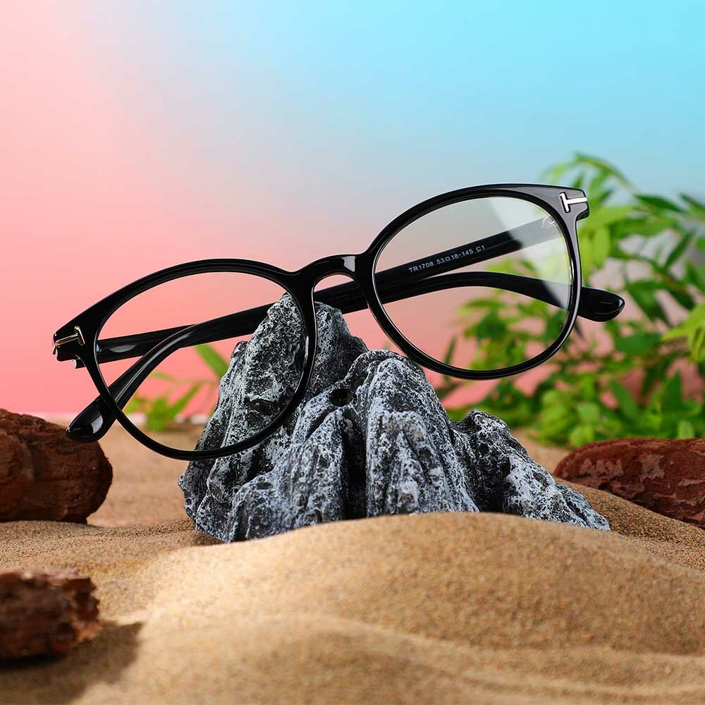 Lunettes de Vue Darren Ronde Noir