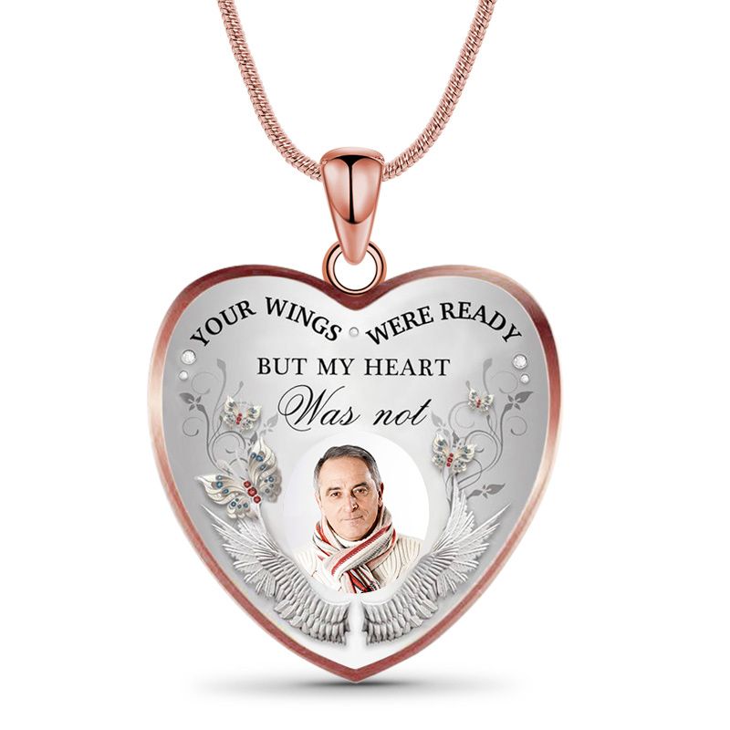 写真入れ ハート ネックレス