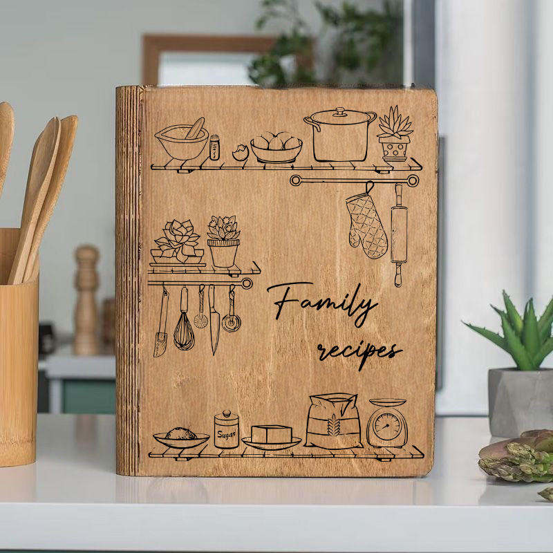 名前 文字入れ 料理 レシピ ノート レシピ帳 カスタマイズ