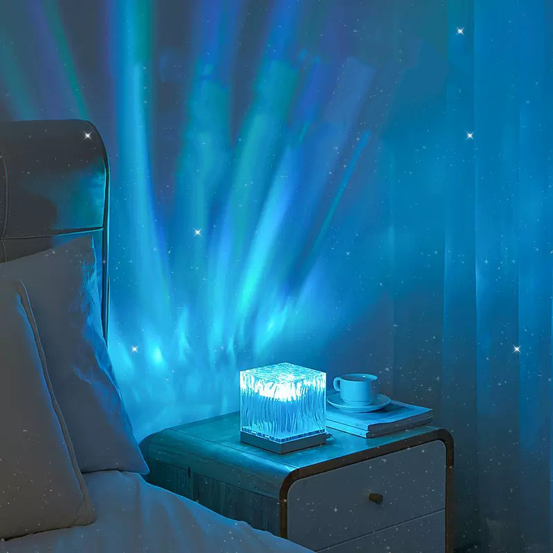 波紋 ライト水波紋 ナイトライト 16色 投影機能 リモコン付き USB給電式