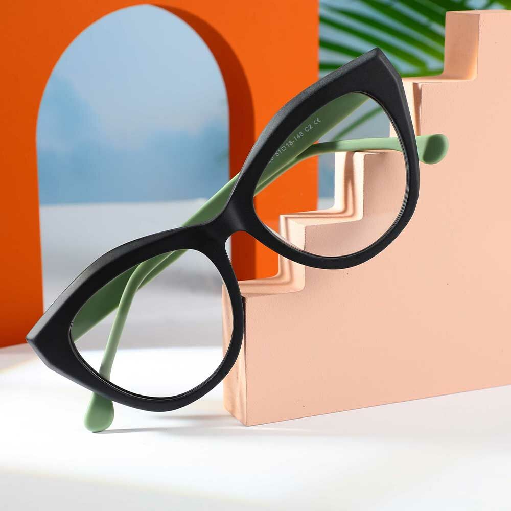 Occhiali da Vista Deirdre Cat Eye Nero