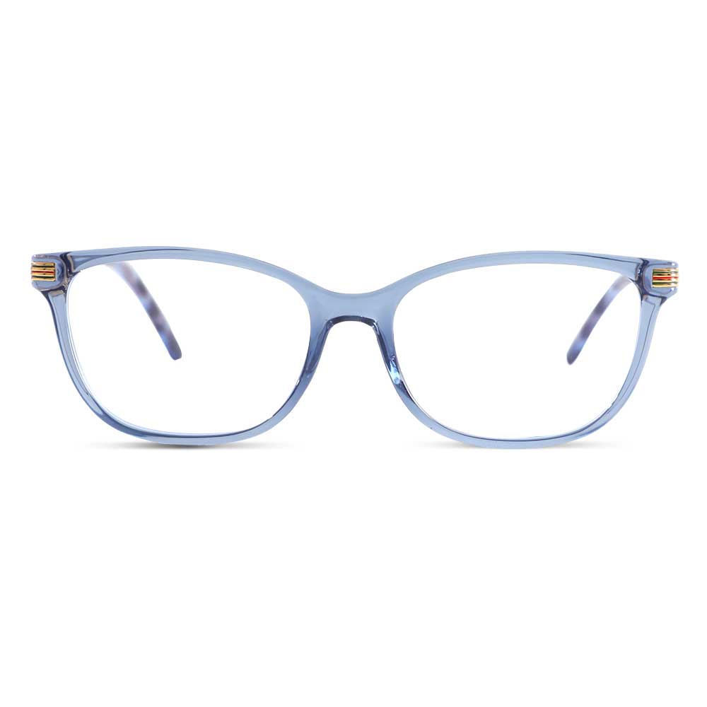 Dickens Rechteckige Blaue Brille