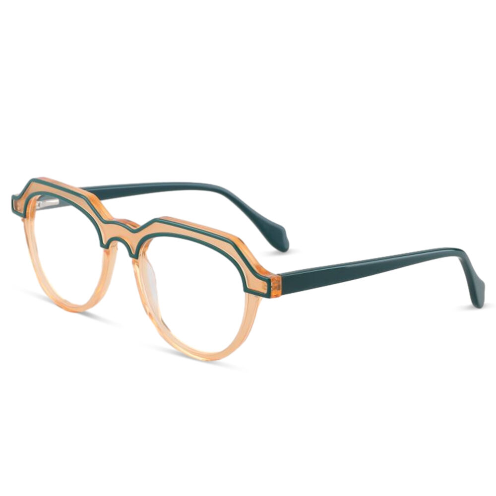 Bauer Runde Orange Brille