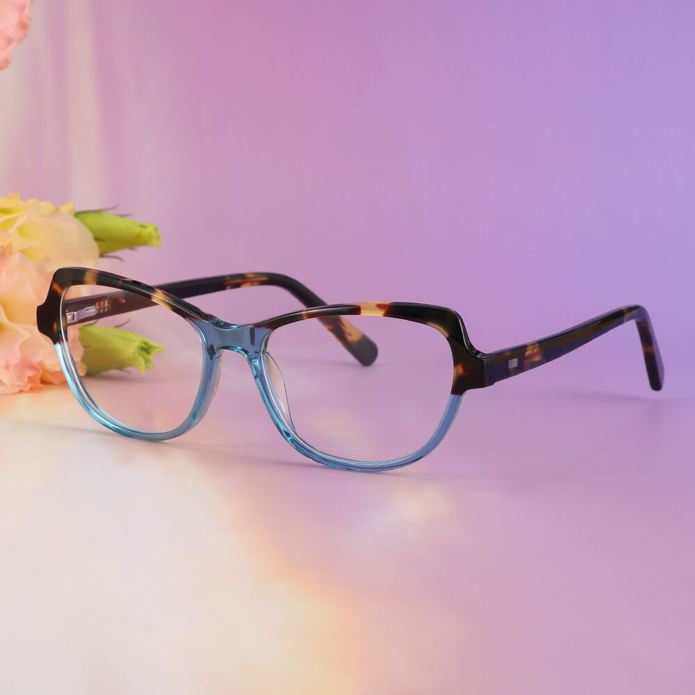 Cornelia Cat Eye Blaue Brille