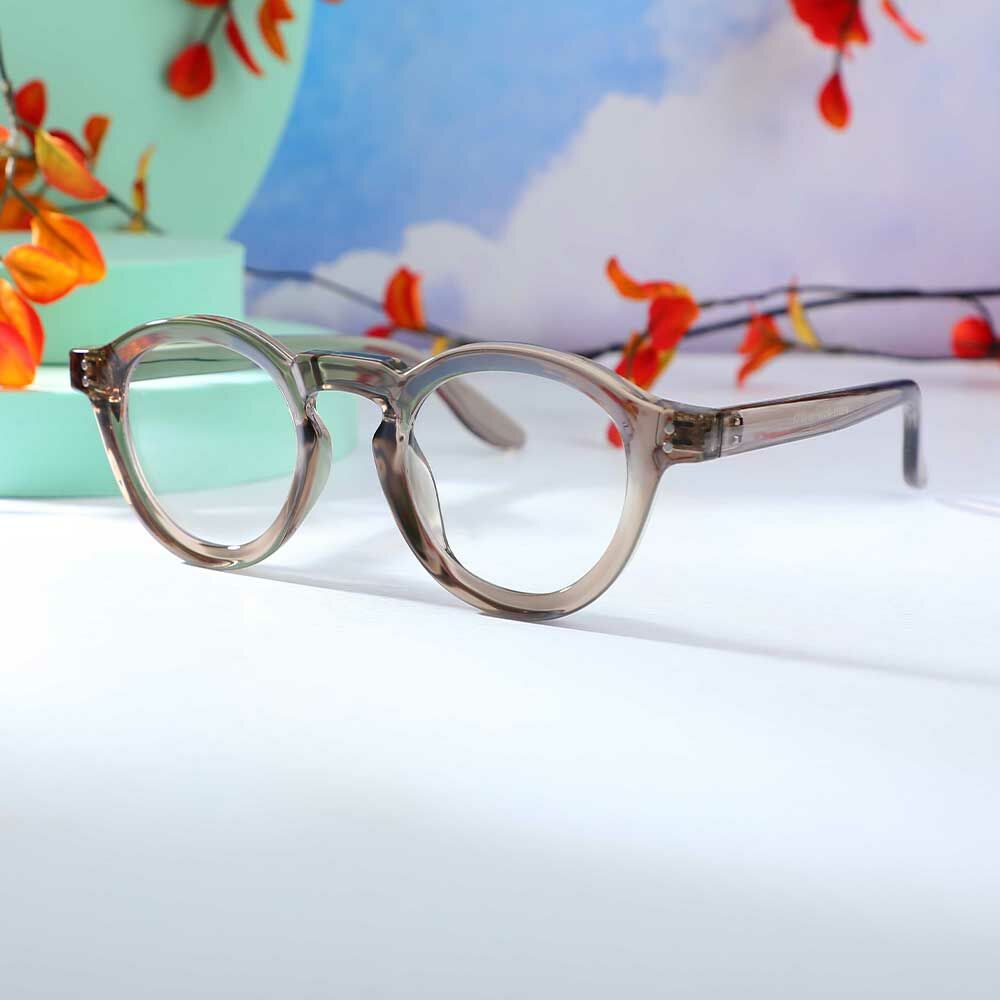 Lunettes de Vue Donahue Ronde Marron