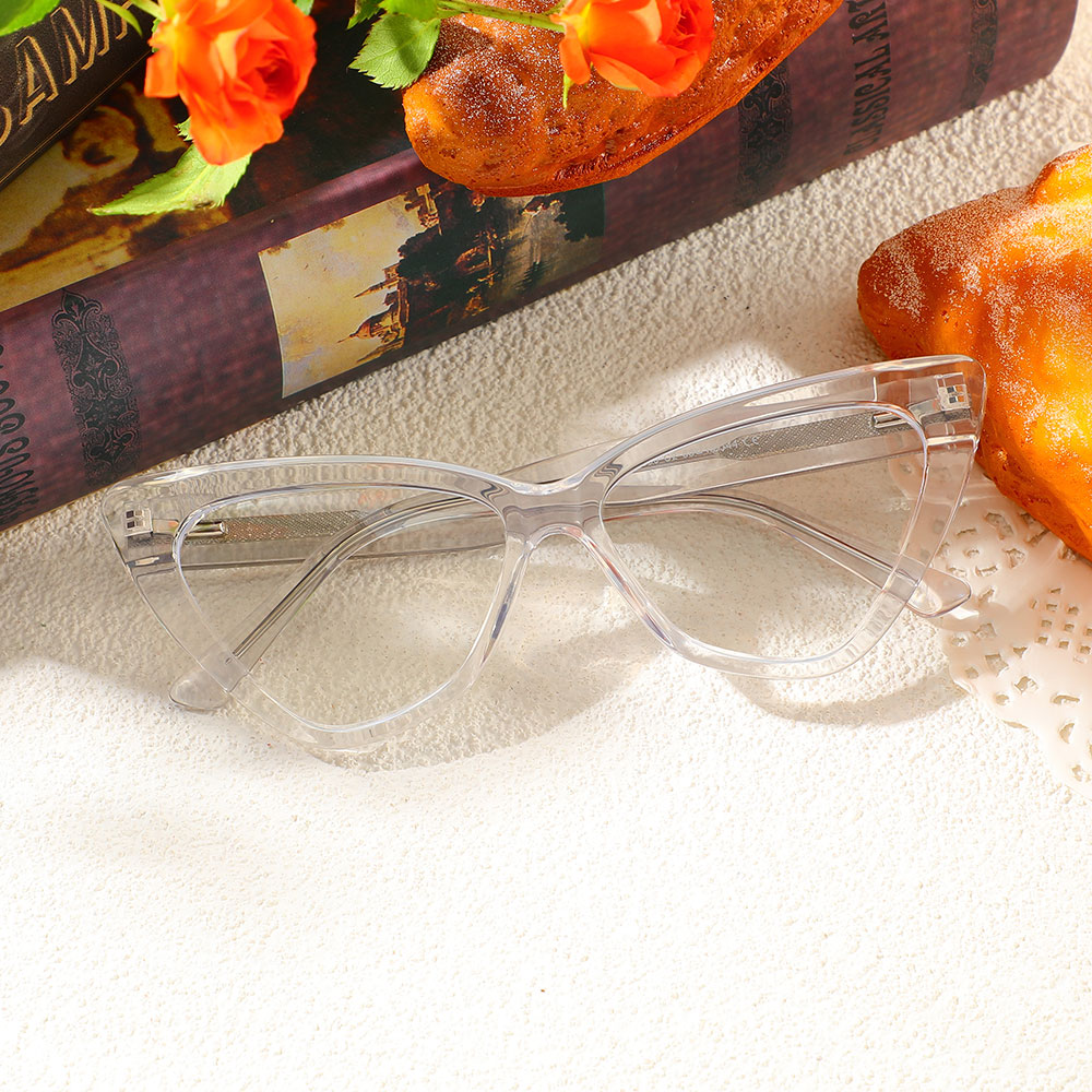Lunettes de Vue Stuart Cat Eye Transparent 