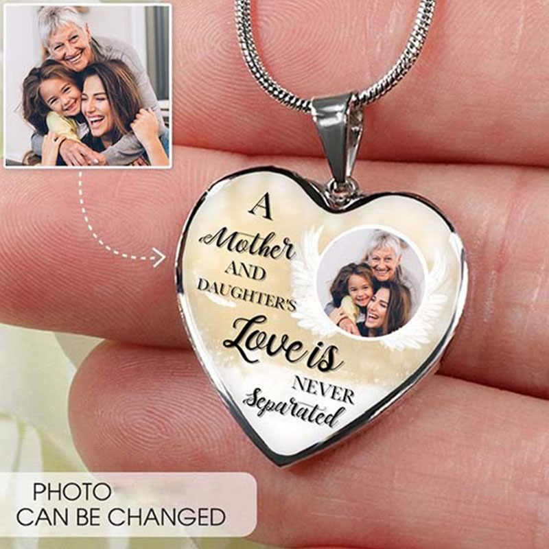 写真入れ ハート ネックレス