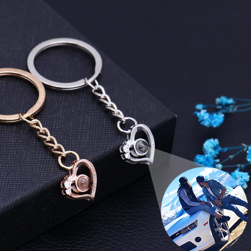 Personalized Photo Projection Keychain-My Heart Will Go On
