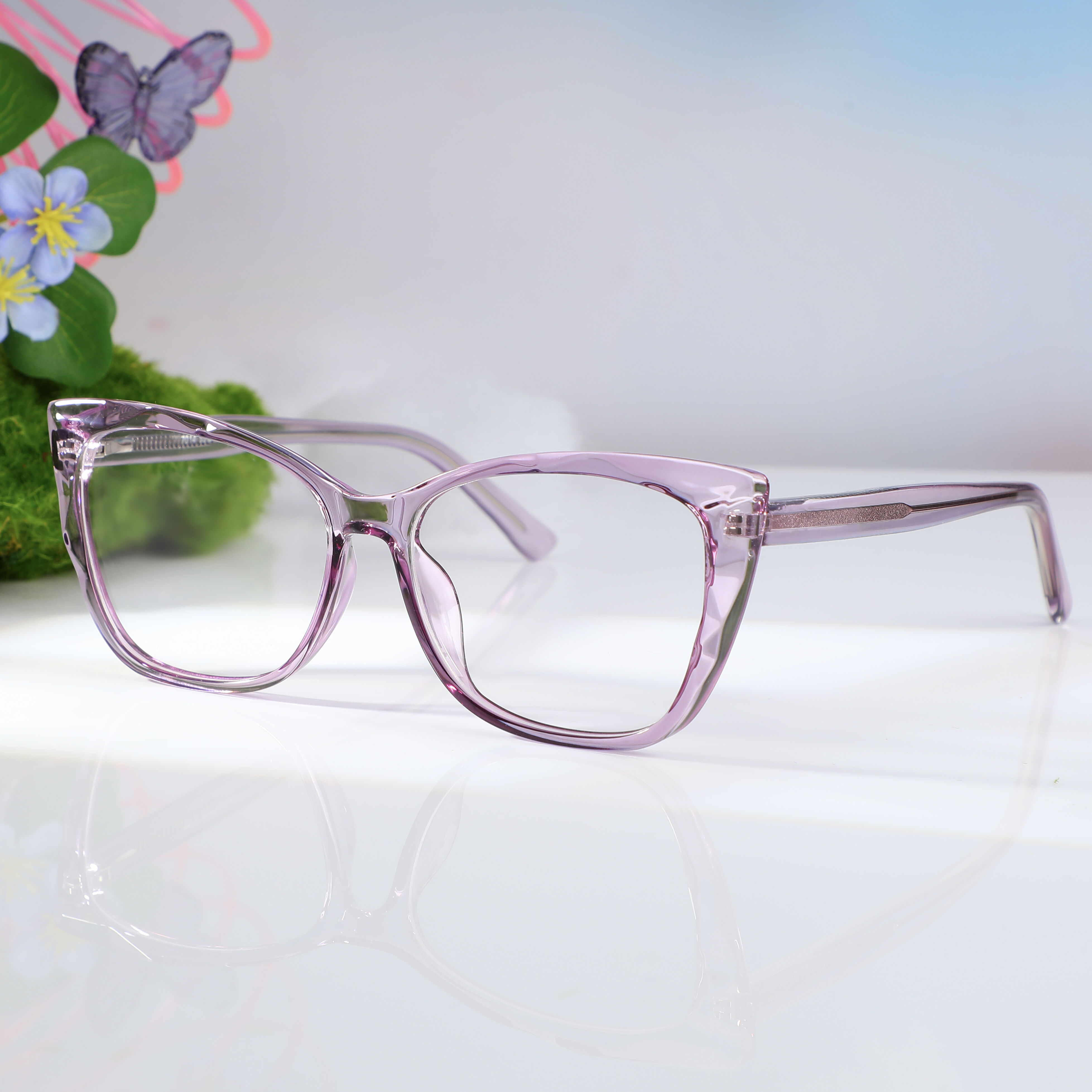 Occhiali da Vista Novia Cat Eye Grigio