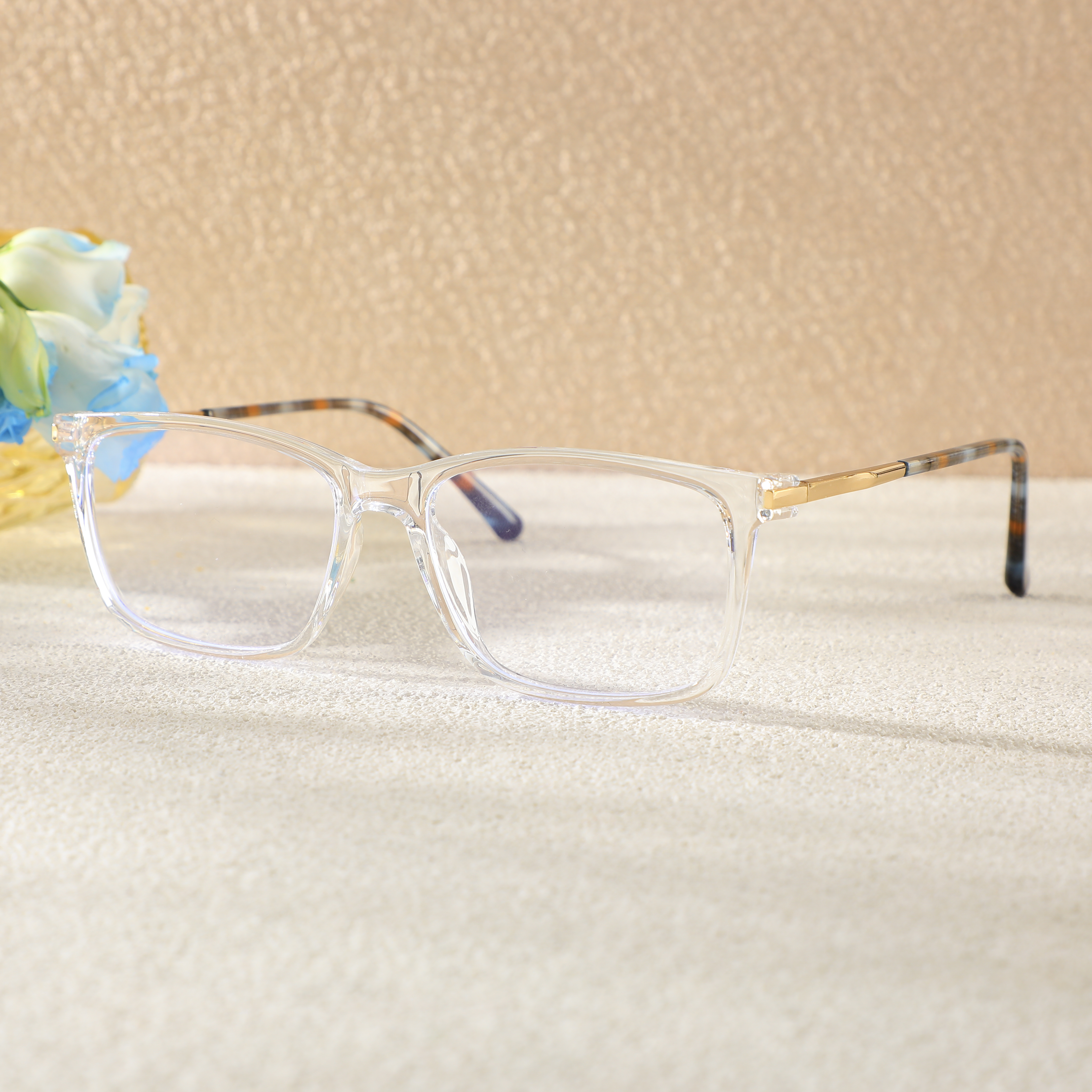 Lunettes de Vue Sapir Rectangle Transparent 