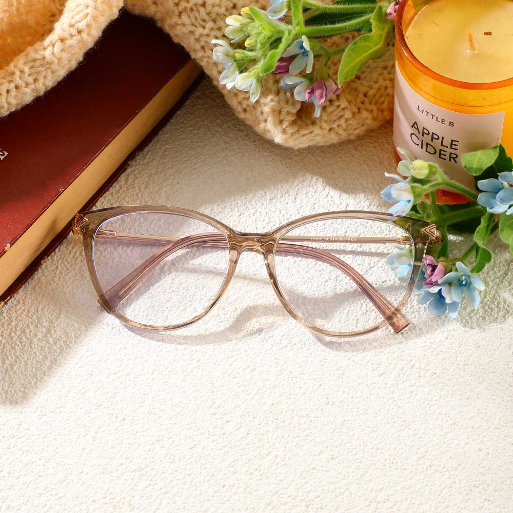 Lunettes de Vue Bray Cat Eye Champagne 